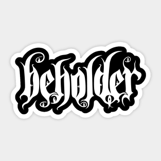 Heavy Metal Beholder Sticker